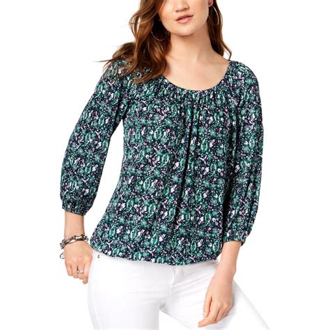 michael kors peasant blouse|michael kors blouse price.